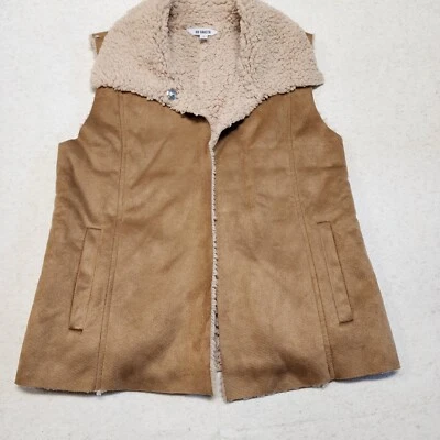 Chaleco B B Dakota Mujer Talla Pequeña Imitación Gamuza y Sherpa Suave Ligero Boho  Foto 1 de 4