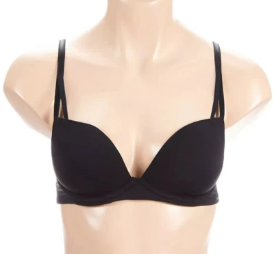 CALVIN KLEIN 40B Seductive Comfort Lite Lift Demi Bra BLACK QF6016 MSRP$46 (E6) - Image 1 of 4