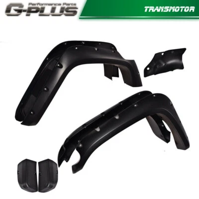 Ajuste para Toyota Fj Cruiser 2007-2014 bolsillo remache estilo guardabarros llamaradas brillantes 4 piezas Foto 1 de 4