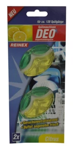 Reinex Spülmaschinen Duft Geschirrspüler-Deo Citrus, Doppelkammer, 2 Stück - Bild 1 von 1