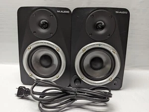 M-Audio Studiophile DX4 Studio Monitor Speakers Dented Tweeter Cones Black Pair - Picture 1 of 9