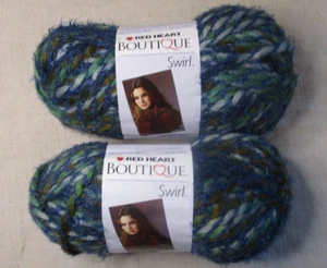 Lot of 2 - Red Heart Boutique Swirl, SEA (multicolor), 3 oz, 106 yd, Polyester + - Picture 1 of 9