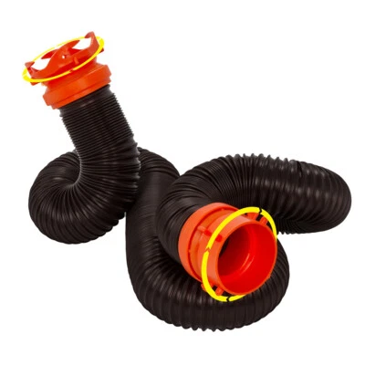 ​Camco RhinoFLEX 10' Sewer Hose Extension w/Swivel Bayonet & Lug Durable Easy - Image 1 of 3