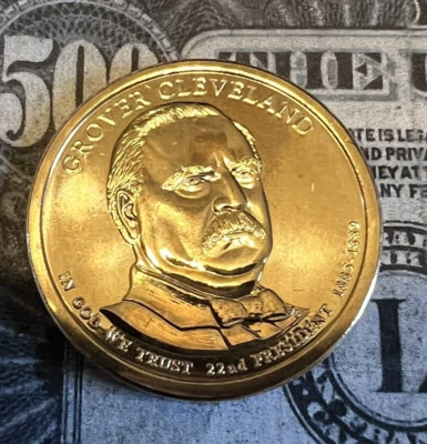 2012 D - Cleveland (1st Term) - Presidential Dollar - From Mint Set - Proof Like - Image 1 of 2