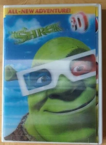Shrek 3-D DVD Includes 4 Pairs Of 3D Glasses, Widescreen - Picture 1 of 3