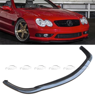 For Mercedes Benz R230 SL55 SL600 AMG Carbon Fiber Front Bumper Lip Chin Spoiler - Imagem 1 de 4