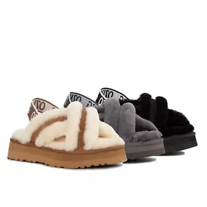 Ozwear UGG Adele Platform Slipper(Elastic Backstrap) (Water Resistant) OB772PEB - Picture 1 of 24