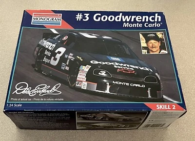 🏁 MONOGRAMA Dale Earnhardt #3 Goodwrench Monte Carlo (1995) Open Box) kit 🏁 Foto 1 de 4