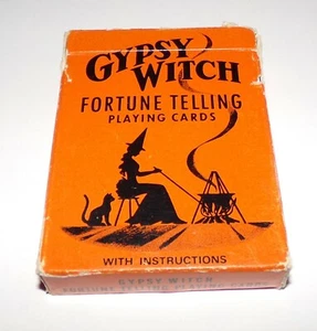 Vintage Gypsy Witch Fortune Telling Playing Cards - Foto 1 di 8
