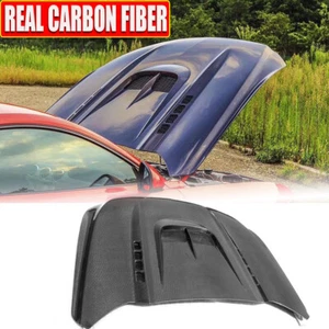 REAL CARBON Front Hood Bonnet Engine Cover Body kit For Ford Mustang 2015-2017 - Picture 1 of 14