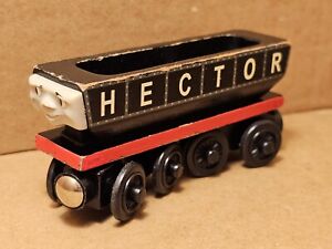 Thomas Wooden Railway Heavy Hector Coal Hopper Train Engine Car Black Magnetic