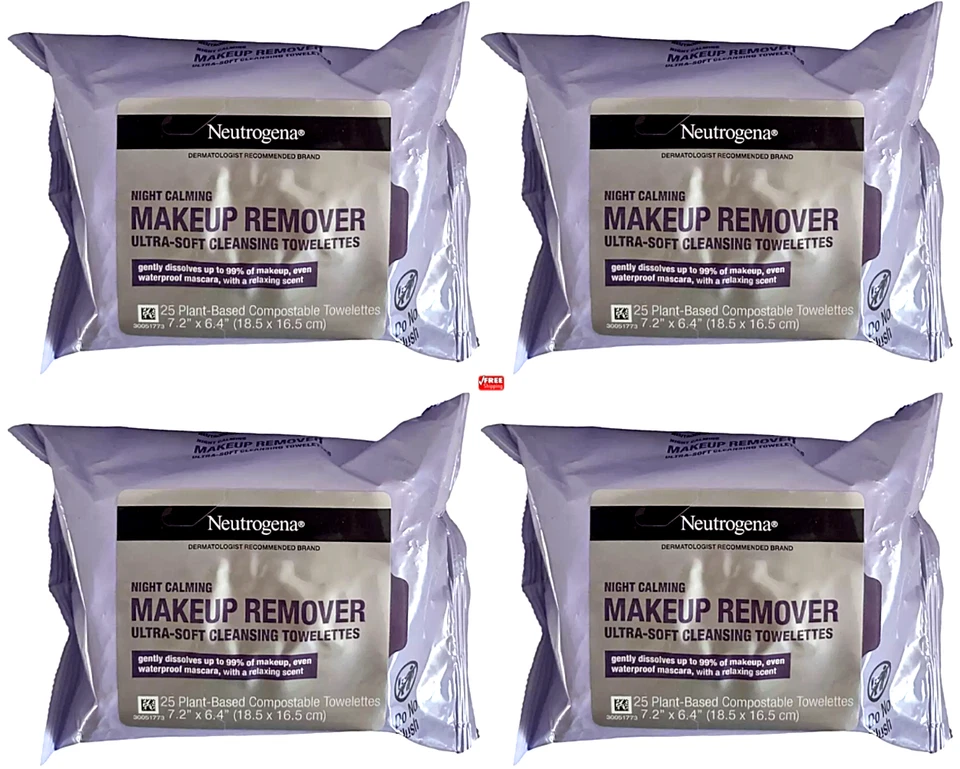 Neutrogena 5 Makeup Remover Night Calming Towelettes Exp 2018 CJ 191 070501053553