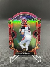 2020 Joe Burrow RC Select #46 Concourse Maroon Die-Cut Cincinnati Bengals