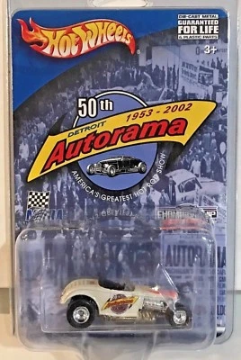 Hot Wheels 2002 Édition Limitée 50th Detroit Autorama - Blanc Deuce Roadster RR - Photo 1/3