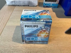 7 x Philips CD-R 700MB 80 Mins 52x Speed Blank Discs Audio Music NEW SEALED UK - Picture 1 of 1
