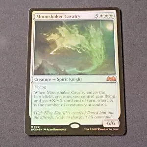 Lámina de caballería Moonshaker 21 MTG Wilds of Eldraine (WOE) mítica casi nueva - Imagen 1 de 2