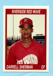 1990 California League Cards  # 3 Darrell Sherman - Riverside Red Wave - Picture 1 of 1