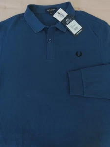 Fred Perry M6006 Classic L/S Pique Polo Shirt, NWT - Men’s XL - Blue, $125 - Picture 1 of 11
