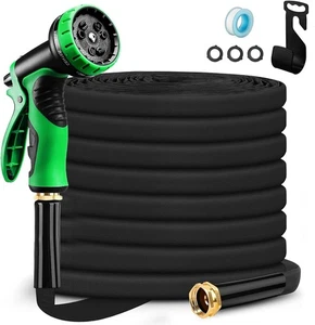 Tubo flessibile da giardino con ugello, 3/4 pollici Tubo acqua espandibile x 50 piedi - Foto 1 di 8