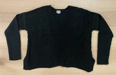 Suéter Pullover Para Mujer Converse One Star Tejido Suelto Talla XL Negro Y2K Patín Foto 1 de 4