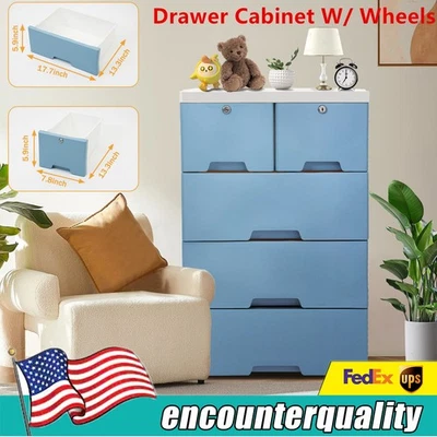 Dresser 6 Chest of Drawers Drawer Furniture Cabinet Bedroom Storage Organizer US - Image 1 of 4
