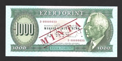 Hungary 1000 Forint 1983 Béla Bartók - Specimen Very Rare UNC - Image 1 of 2
