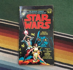 Star Wars Marvel Comics Illustrated Paperback 1977 1st Ed Del Rey Stan Lee Intro - Picture 1 of 10