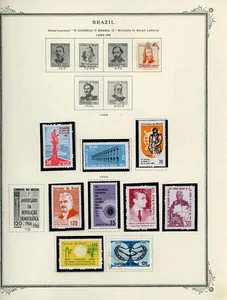 BRAZIL Selections on Scott Specialty Album Page Lot #54 - SEE SCAN - $$$ - Picture 1 of 1