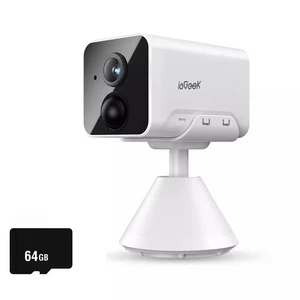 2K ieGeek Mini Kamera Akku Überwachungskamera mit Cloud-Speicher, 2400mAh WLAN - Bild 1 von 8