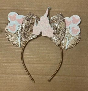 Diadema MickeyEars de lentejuelas opalescentes cumpleaños parques Disney nueva ver descripción - Imagen 1 de 8
