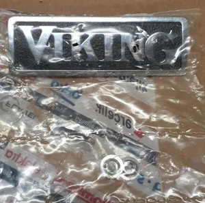 VIKING APPLIANCE, LOGO PLATE, 4-1/2" x 1-1/2" - Picture 1 of 2