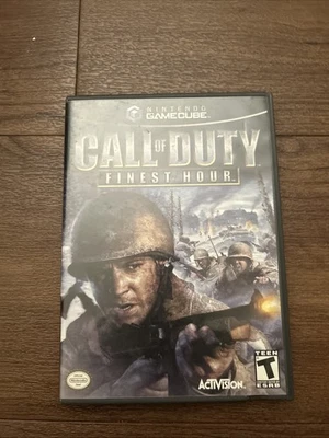 Call of Duty: Finest Hour (Nintendo GameCube, 2004) COMPLETE disk/case/manual - Image 1 of 4