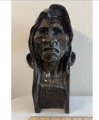 10” Tall The Savage Frederic Remington Replica Statue - Image 1 of 4