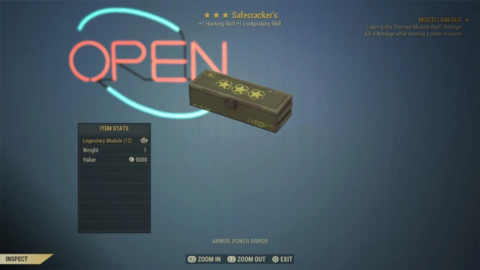 Fallout 76 Safecrackers Box Mod ⭐️⭐️⭐️ (PS4/PS5) - Image 1 of 1