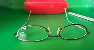 OVAL EYEGLASSES WIRE WIRE RIM GREEN ACCENT, KIDS. FLEX HINGE - Picture 1 of 16