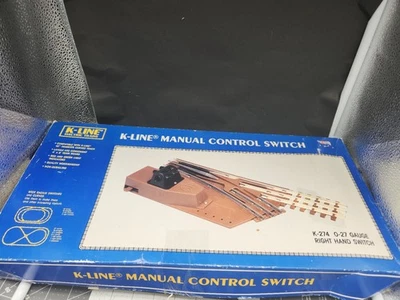O Gauge 3-Rail K-Line K-274 Right Hand Manual Control Switch Track - Image 1 of 4