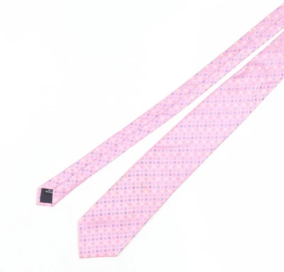 Hathaway Men's Pink Silk Polka Dot Slim Tie - Image 1 of 4