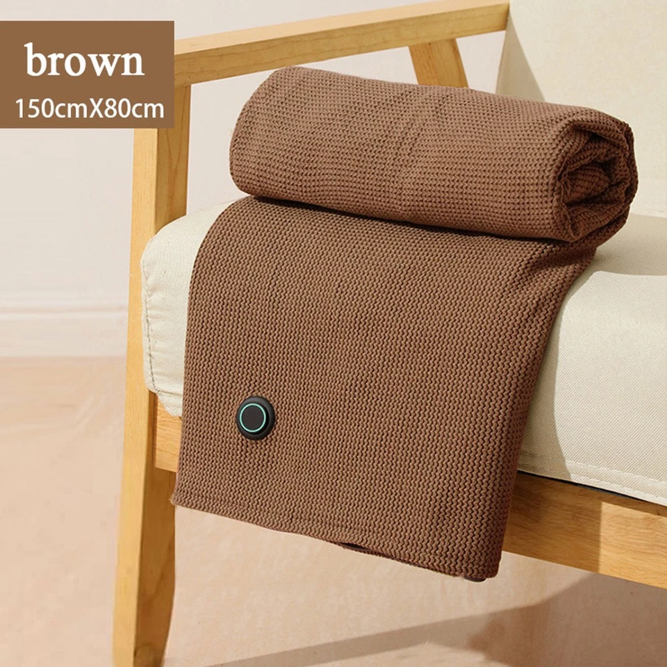 Manta Calefacción Eléctrica USB 150x80cm Fibra Sintética Tiro Cálido para Hogar U Foto 1 de 4