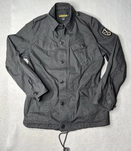Rugby by Ralph Lauren Military Skull Patch Field Jacket Size Medium Gray - Picture 1 of 6