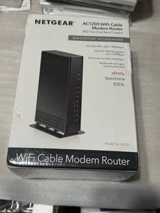 NETGEAR AC1200 WiFi Cable Modem Router (C6230) – Dual Band Gigabit – New Sealed - Picture 1 of 6