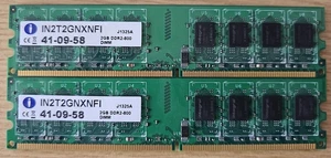 Integral 4GB (2x2GB) DDR2 800MHz PC2-6400 Desktop RAM DIMM 240-Pin Non-ECC - Picture 1 of 3