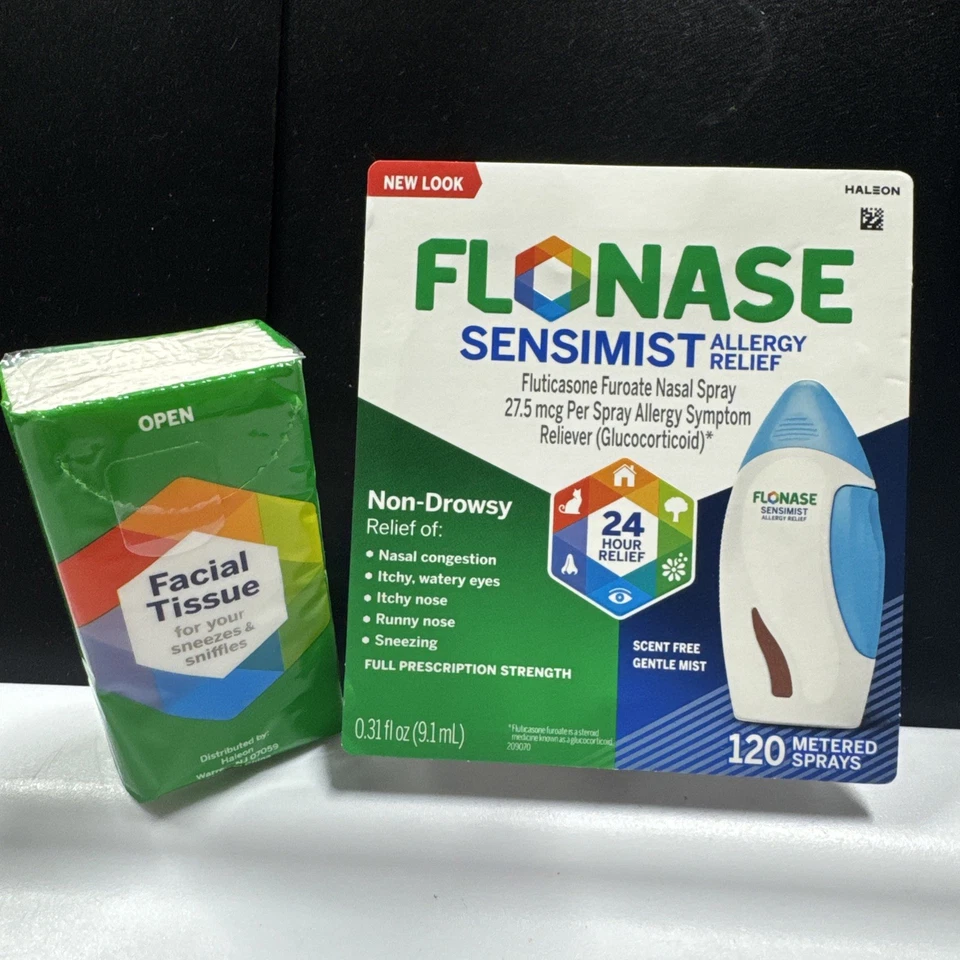 2x Novo Estoque FLONASE Sensimist 24Hr Alívio de Alergia 120 Sprays Medidos *Exp.04/27 - Imagem 1 de 4