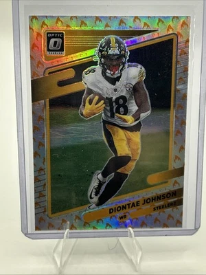 2021 Panini Donruss Optic - Diontae Johnson #146 Fire Prizm - Image 1 of 2