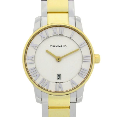TIFFANY＆CO Atlas Dome Wrist Watch Z1830.11.15A21A00A Quartz GP SS Used Women - Image 1 of 4