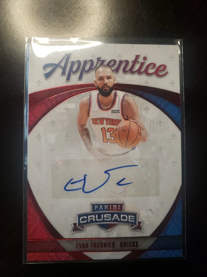 2021-22 Panini Chronicles- Apprentice Signatures Evan Fournier #APP-EVF Red (AU) - Image 1 of 3