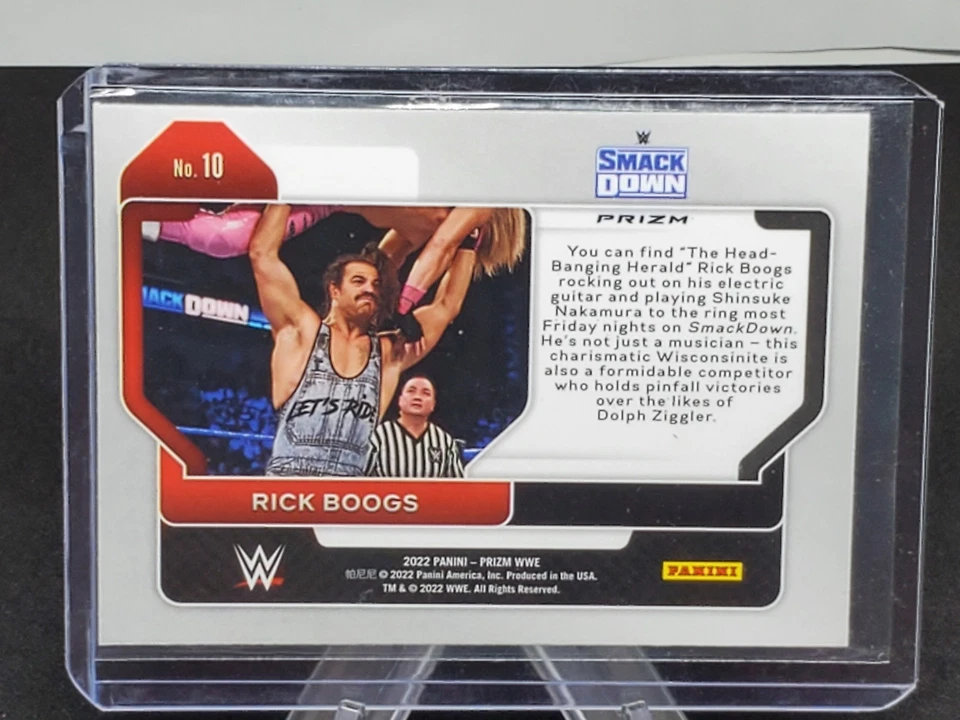 2022 Panini Prizm WWE Green Prizm RICK BOOGS  #10  - Image 1 of 1