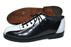 B16 - Bowling shoes  black and white leather (SY-110-Z178.Z21)