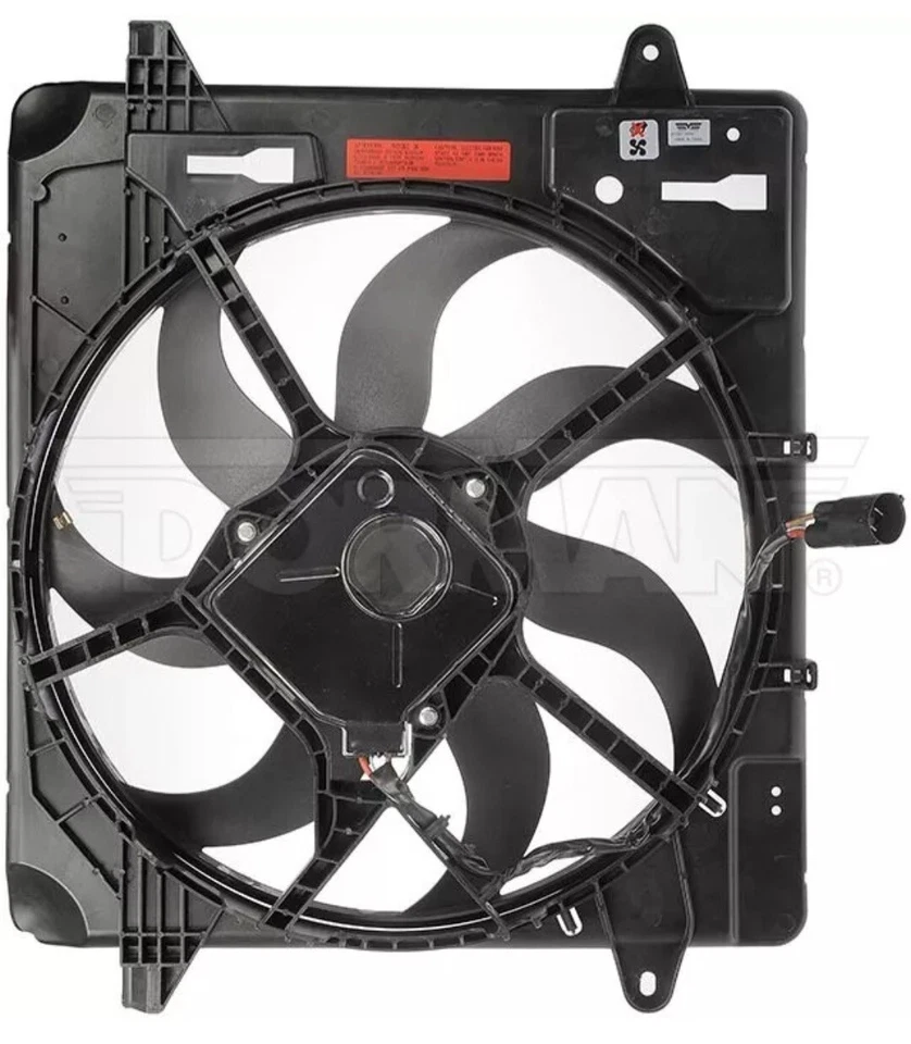 Conjunto de ventilador de refrigeração Dorman 621-601 compatível com Jeep Wrangler 68143894AA 68143894AB - Imagem 1 de 4
