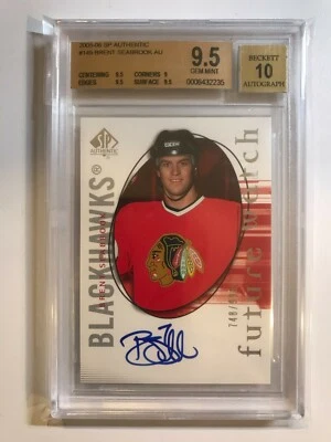 2005-06 SP Authentics Brent Seabrook RC Auto BGS 9.5/10 - Image 1 of 2