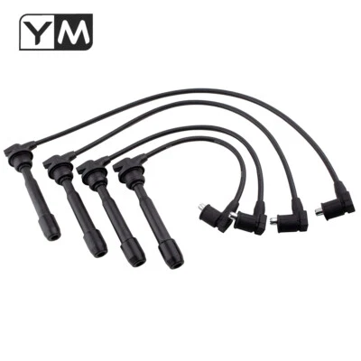 4x Spark Plug Wires For Kia Soul Spectra Spectra5 Hyundai Elantra Tiburon Tucson - Image 1 of 4